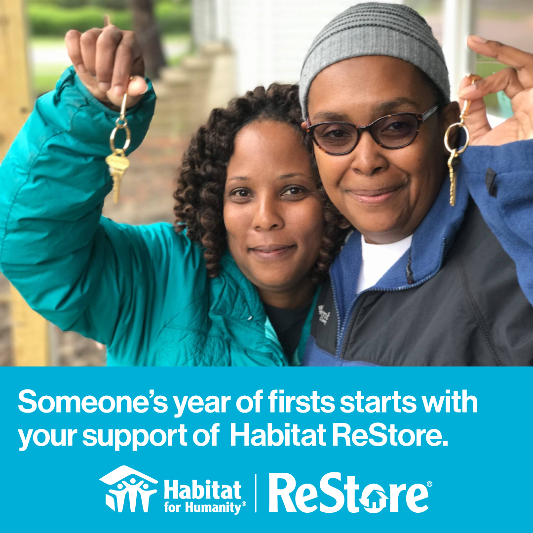When you shop or donate to #HabitatReStore, you give someone the opportunity to celebrate all the ‘firsts’ that come with owning a home. Your support helps Habitat partner with local families to build or improve a place to call home.
#ReStoreIllinois