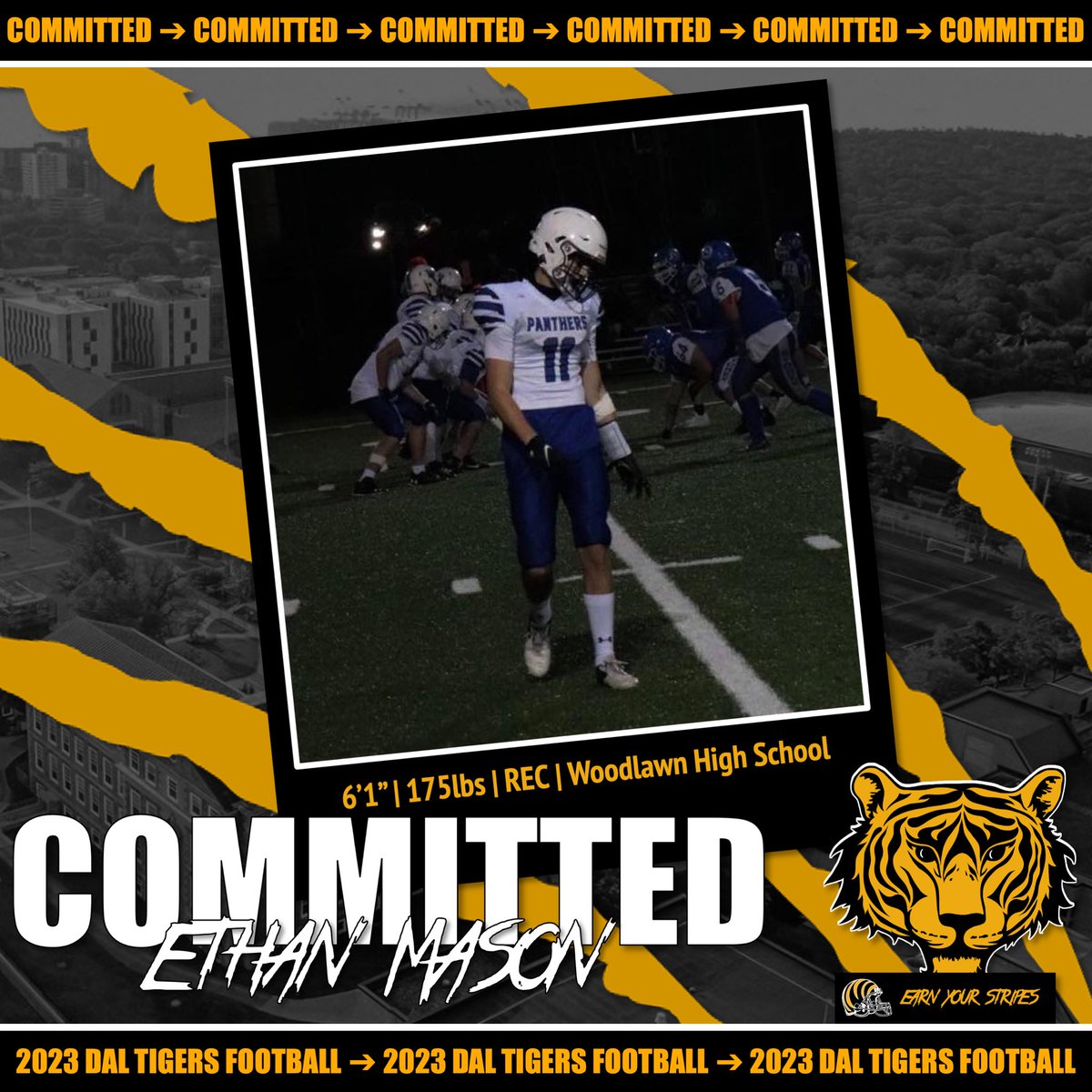 Stoked to have <a href="/EthanMasonFB/">Ethan Mason</a> join our program! Great local talent. <a href="/DalFootballClub/">Dalhousie Football Club</a> <a href="/WoodlawnFB/">Woodlawn High Football Official 🇨🇦</a>