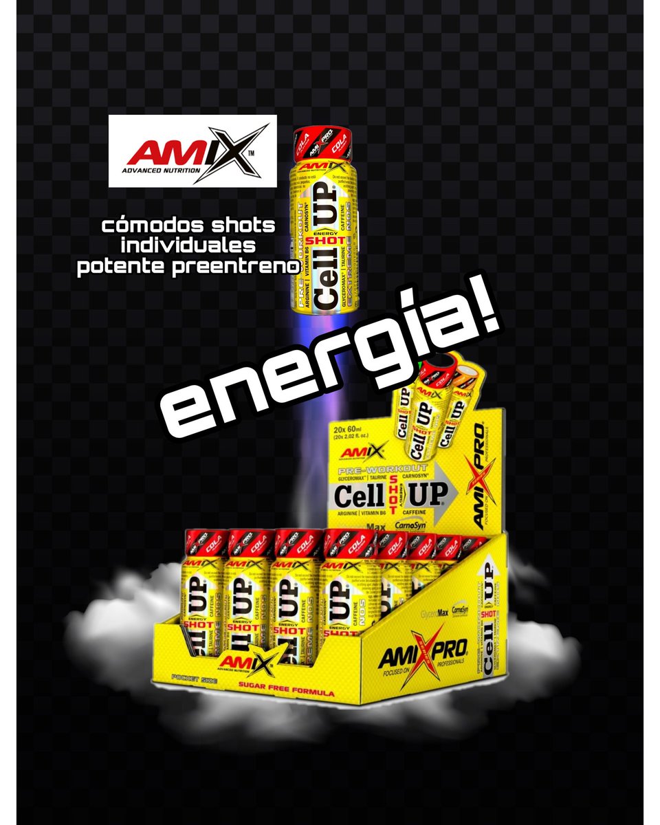 Preentreno "de los que se notan" con la calidad y garantía de Amix y nuestro servicio de entrega en 24h! totalactivity.es/home/393-7944-… #FitnessGoals