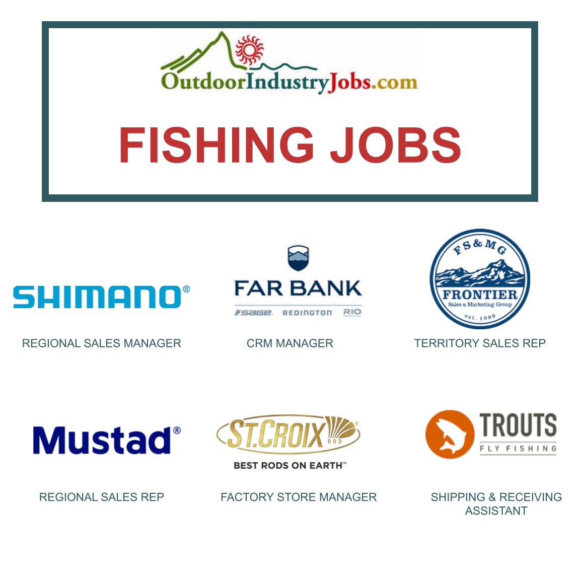 hunting_jobs's tweet photo. Apply Here: https://t.co/IQFlcSmH3A
#outdoorindustryjobs #fishingjobs #fishingaddict #fishingaddicts #seattlefishing #seattleflyfishing #fishingminnesota #fishingcolorado #coloradofishing #fishing
@Shimano_Fishing @sageflyfish @MustadFishing @StCroixRods @TroutsCO https://t.co/H3jnhk7fLr