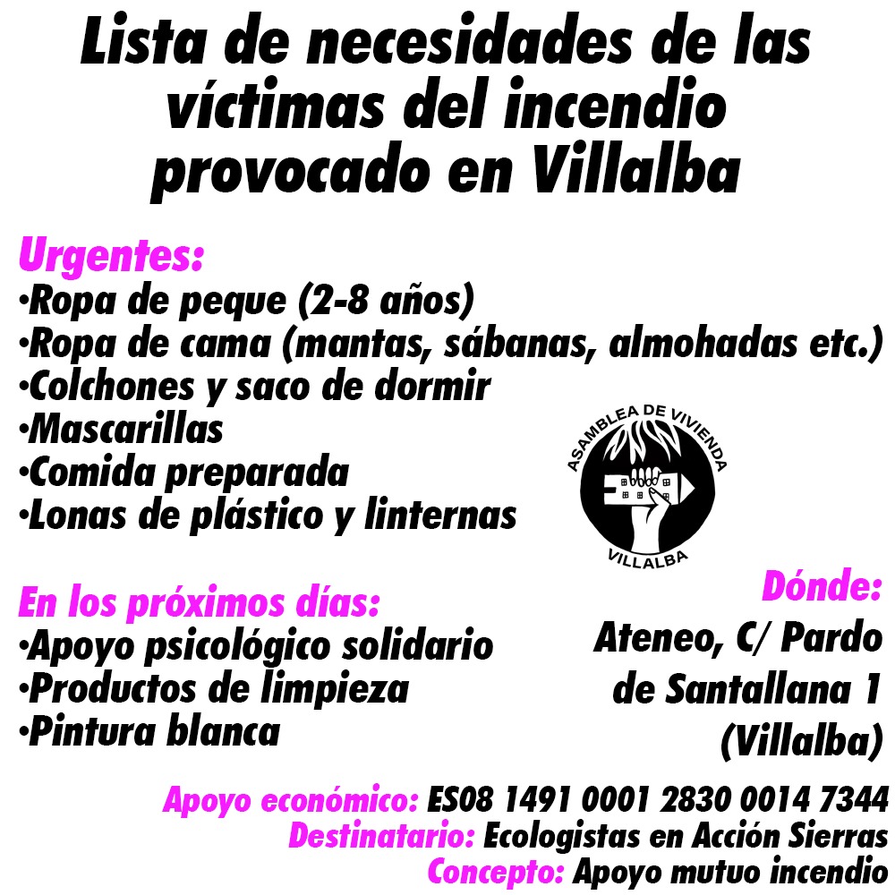 Asamblea de Vivienda de Villalba tweet media