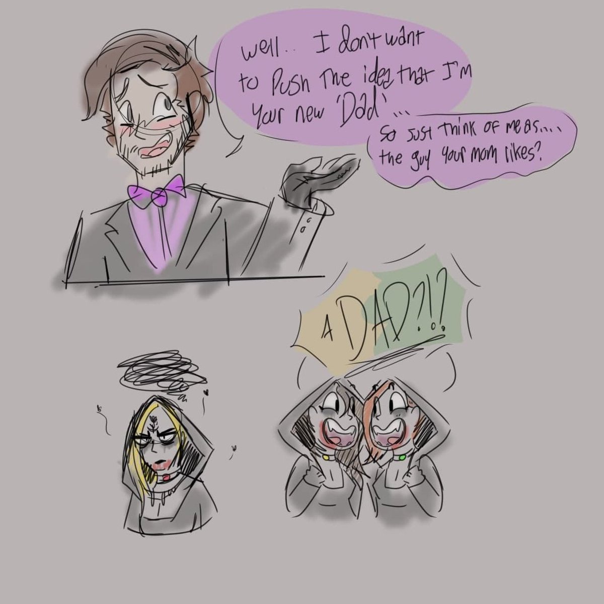 ArtistNyx's tweet photo. july 2021 vs december 2022

fanfic spoilers!!

I scribbled this together after experimenting with giving my oc my new hairstyle, to see if it would look right https://t.co/6a4Zde6WAB