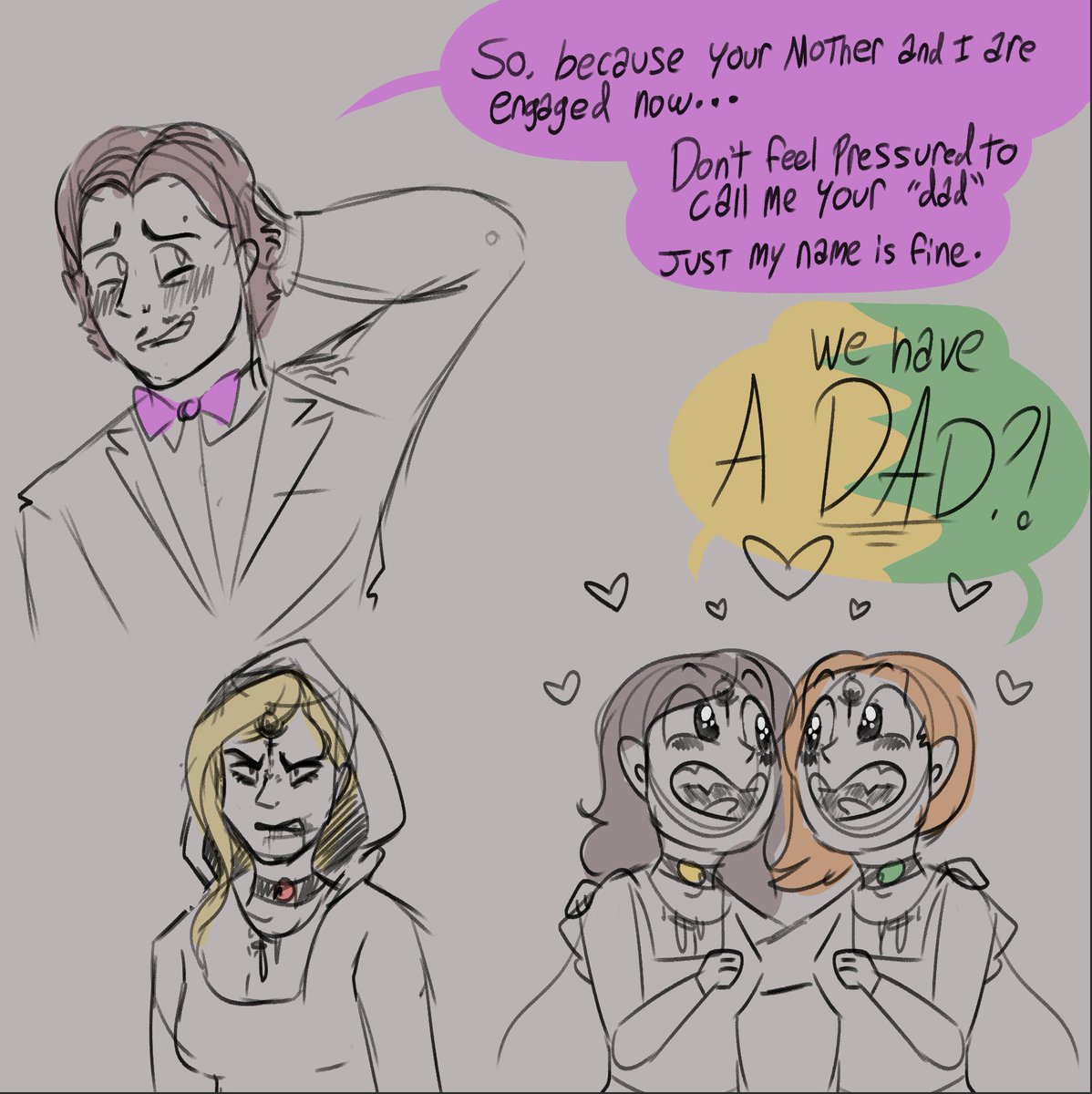 ArtistNyx's tweet photo. july 2021 vs december 2022

fanfic spoilers!!

I scribbled this together after experimenting with giving my oc my new hairstyle, to see if it would look right https://t.co/6a4Zde6WAB