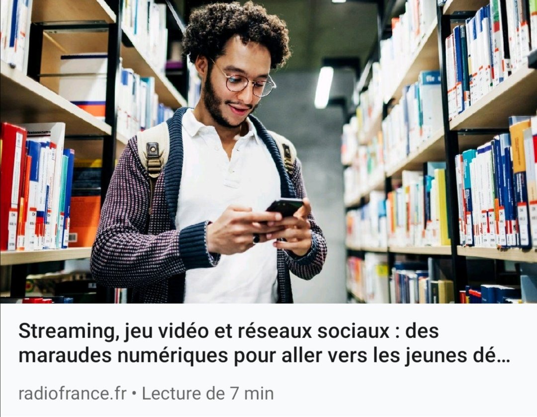 Streaming, jeu vidéo et réseaux sociaux : des maraudes numériques pour aller vers les jeunes décrocheurs,
Le sujet radio a été diffusé ce matin 28/12 dans le journal de 8h45 : 
Démarrage de mon interview et du Lauréat "Wetechcare" à 2 minutes 55
lnkd.in/e8uAWNxa