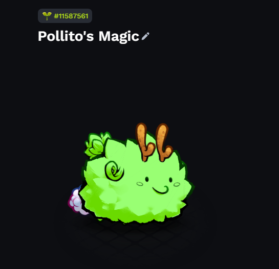lebakerrr's tweet photo. De la mano de @pollothd el 30/12 en stream vamos a estar sorteando este axie breed 0 en stream para celebrar la etapa nueva que se viene  🎉🎉

Requisitos
-Seguir a @pollothd y a mi
-RT al tweet
-Estar en el stream el 30/12

suerte a todossss https://t.co/AcbEjgHBug