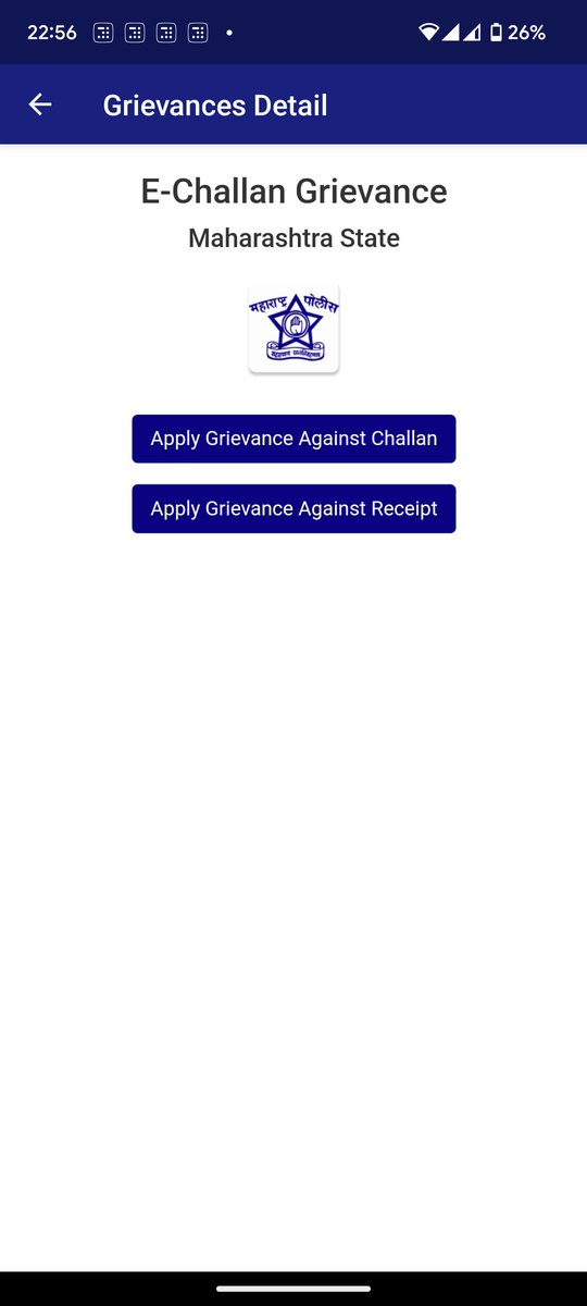 GayatriHZ's tweet photo. @PuneCityTraffic the mahatraffic app has no provision to track the status of my grievance. How will I know if any action is taken for my grievance HSPGR22000308646.
There is no email id given nor any website that gives this information. How do I know if the challan is cancelled? https://t.co/zhXOgXMAbb
