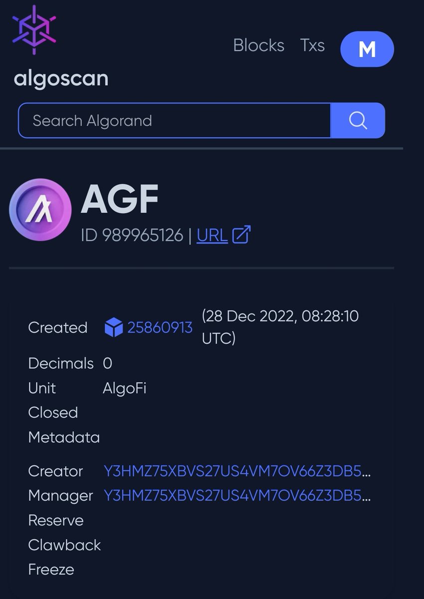 CryptoFerret1's tweet photo. @algofiorg Today there's an #algofi asa floating around. Asa id 989965126

I assume it's fake as well? https://t.co/8QxGQRFjRA