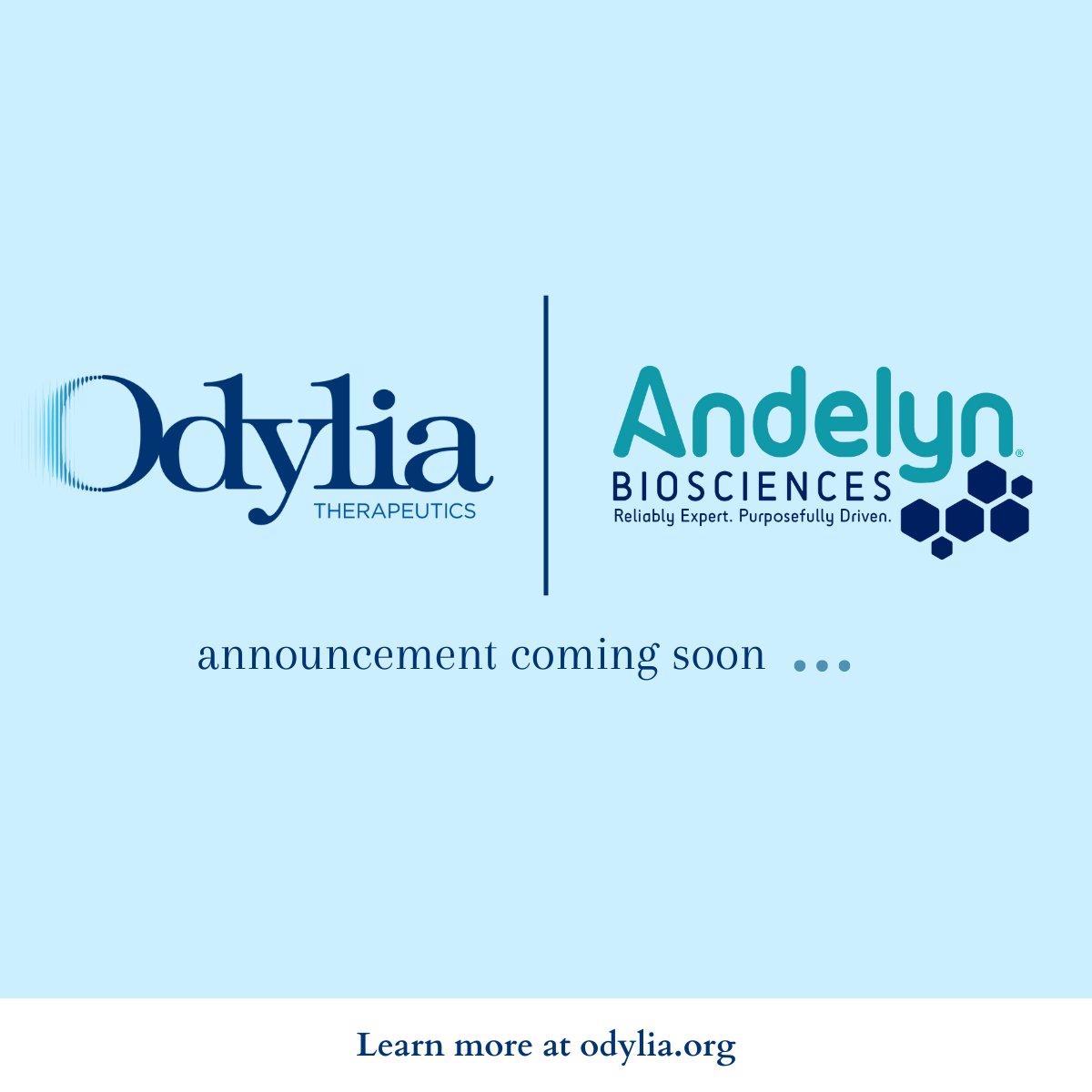 OdyliaTx's tweet photo. We are excited to announce a partnership with @AndelynBio to manufacture Odylia's novel #RPGRIP1 gene therapy. 

More info coming soon...

To learn more about our organizations visit: 
https://t.co/O5BDFJYWGH
https://t.co/Ex3lG6e4ZI

#raredisease #GeneTherapy  
#nonprofitbiotech https://t.co/ZZh6lNvkhN
