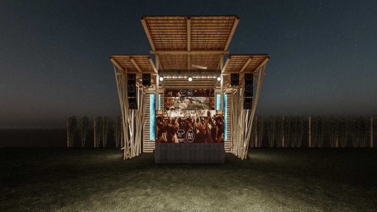 BombayClub3's tweet photo. Les presentamos el nuevo escenario que estamos armando para Año Nuevo. Esta inversión nos permitirá continuar con los eventos en días con lluvias leves o pronósticos no severos 🔥🍾🎉 https://t.co/F9XmyWHTzi