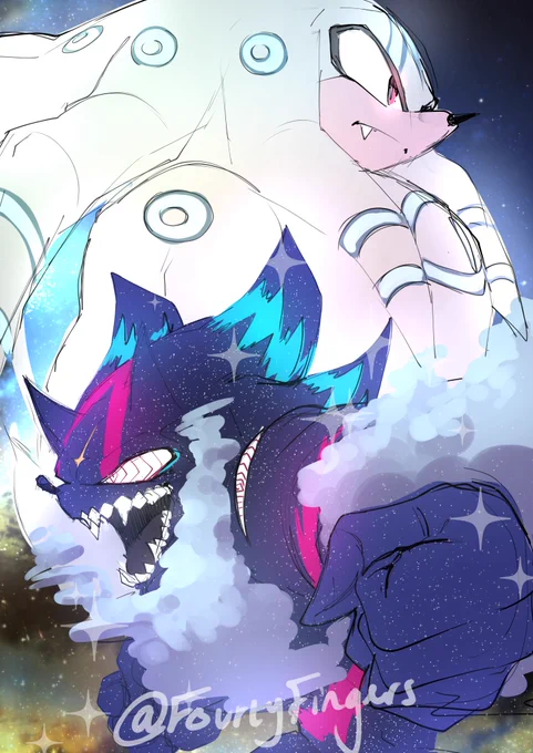 Astral Werehog VS. Cosmic Werekidna ! #Sonic 