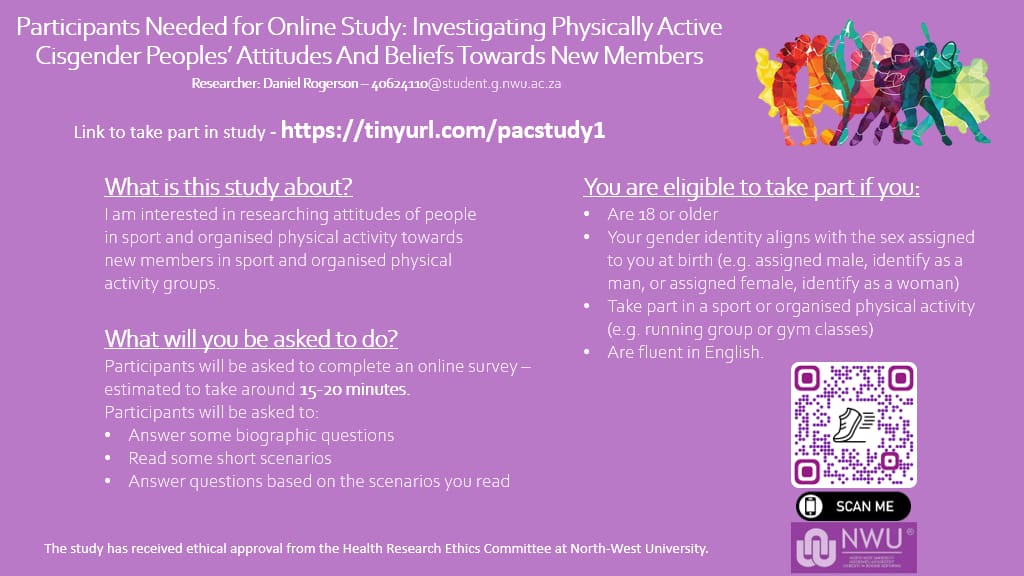 daniel_rogerson's tweet photo. Study link: https://t.co/mBQ7fLNDxe
Hi everyone, my first PhD study is  now live, I would really appreciate it if you have a spare 10-15mins to take part and also share it around. More details for the study on the poster below and link to the study above. https://t.co/vVpj12mkjH