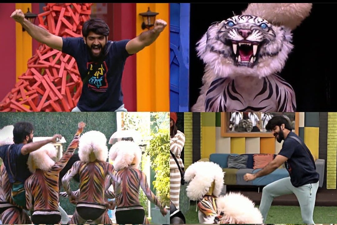 shetty_aditya's tweet photo. Roopesh Shetty Energy in today's episode top notch 💪🏻⭐💥

Only two days for him to grab the trophy 🏆

#RoopeshShetty 
#BBK9 https://t.co/JsEkJF9c2r