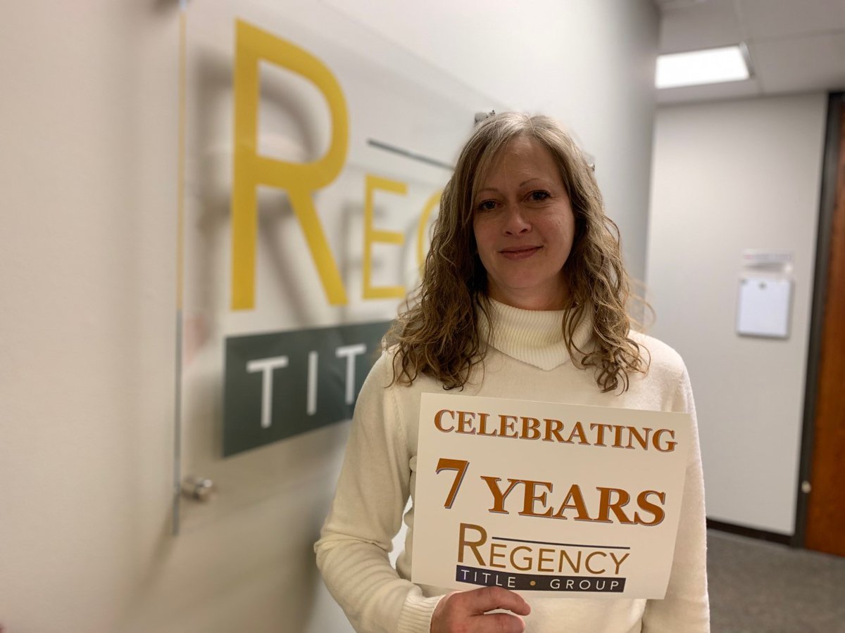 TitlePartnersMo's tweet photo. Congratulations to Regency Title Sunset Hills (RTG) Escrow Closer KRISTINA PERZAN on celebrating her 7 Year Anniversary with RTG recently! (RTG is an affiliated business of Title Partners Agency)
#titlepartners #customclosings #nationwideconstructiondisbursing https://t.co/XNPe2476dV