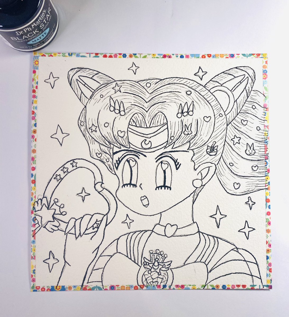 moonpuffstudios's tweet photo. Sailor Chibi Moon all inked up 🖋️ #SailorMoon #Sailorchibimoon #chibiart #animenft #sailormoonredraw #sailormoonnft #NFTCommunity #NFTartwork #nftarti̇sts #NFTArts #kawaiiaesthetic #anime #animegirl #WorkinProgress https://t.co/lLIJGhQZ4Z