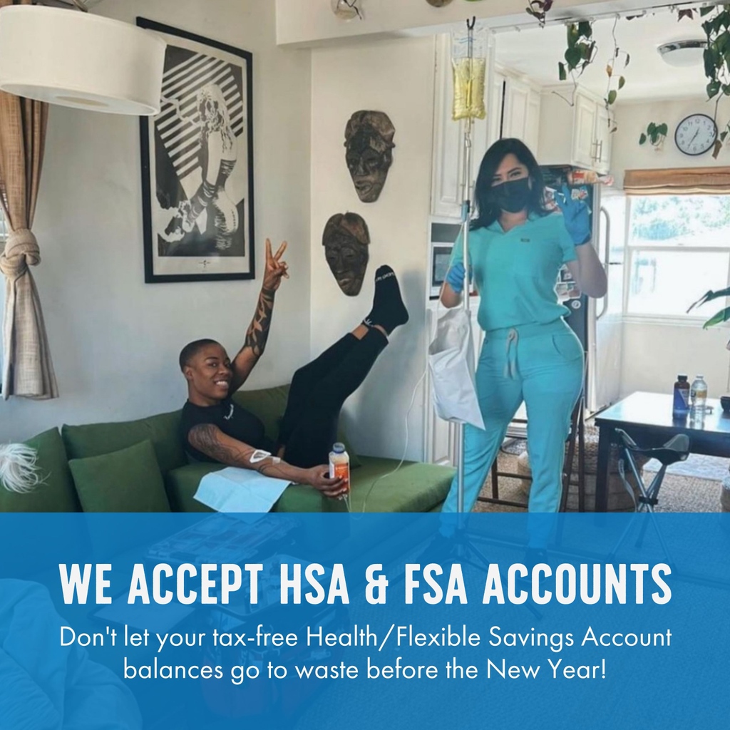 MobileIVMedics's tweet photo. Let's bring peace, love, and wellness into 2023! ✌️💙

Don't let your Health/Flexible Savings Account balances go to waste before the New Year! IV therapy is a great way to hydrate and correct your vitamin and mineral deficiencies. 💧💊⁠ https://t.co/oIbhUtMx8d