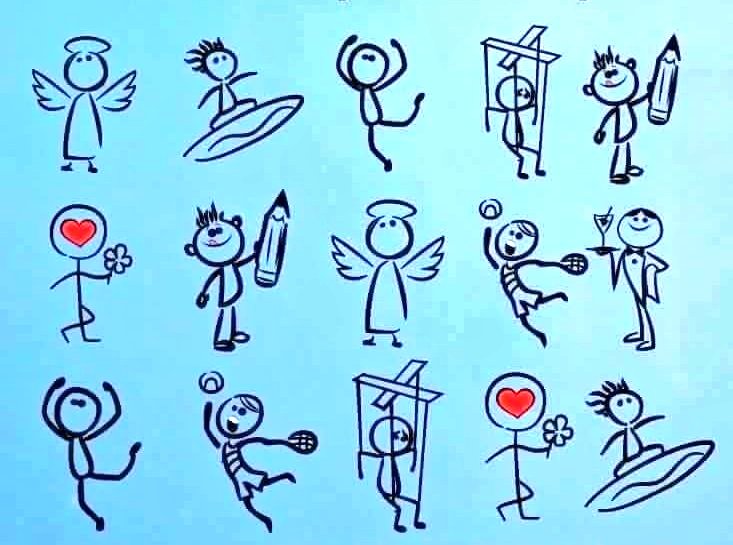 Reto visual. ¿Qué dibujo no se repite? Pon "logrado" si lo conseguiste. Vía <a href="/Jesuseqc/">Jesús Quintero</a>