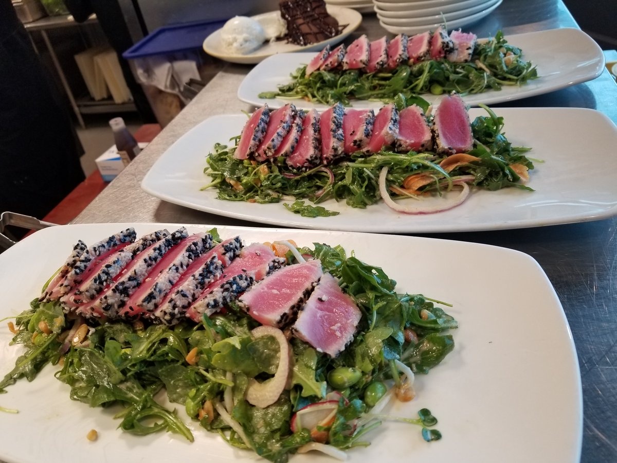 WildFinGrill's tweet photo. Our Seared Ahi Salad is a crowd favorite! Plan ahead, and reserve at table at any of our locations by clicking the link in our bio.  🍽️ https://t.co/dky3R5QfcN