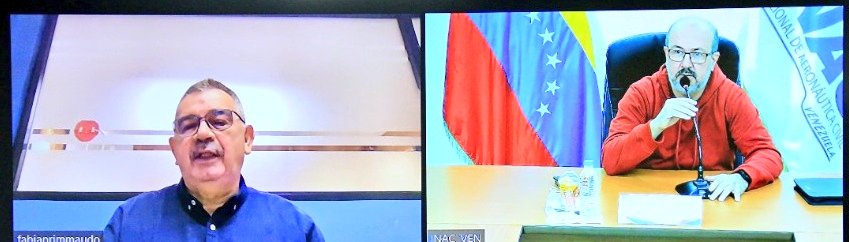 inac_ve's tweet photo. MG @JuanTeixeiraD junto a su equipo sostiene reunión con representante de #MINTUR y la aerolínea PegasFly, en aras de evaluar nuevas estrategias que beneficien y fortalezcan a Venezuela como un destino turístico, garantizando un servicio óptimo a los usuarios del transporte aéreo https://t.co/VwmFE2kIJA
