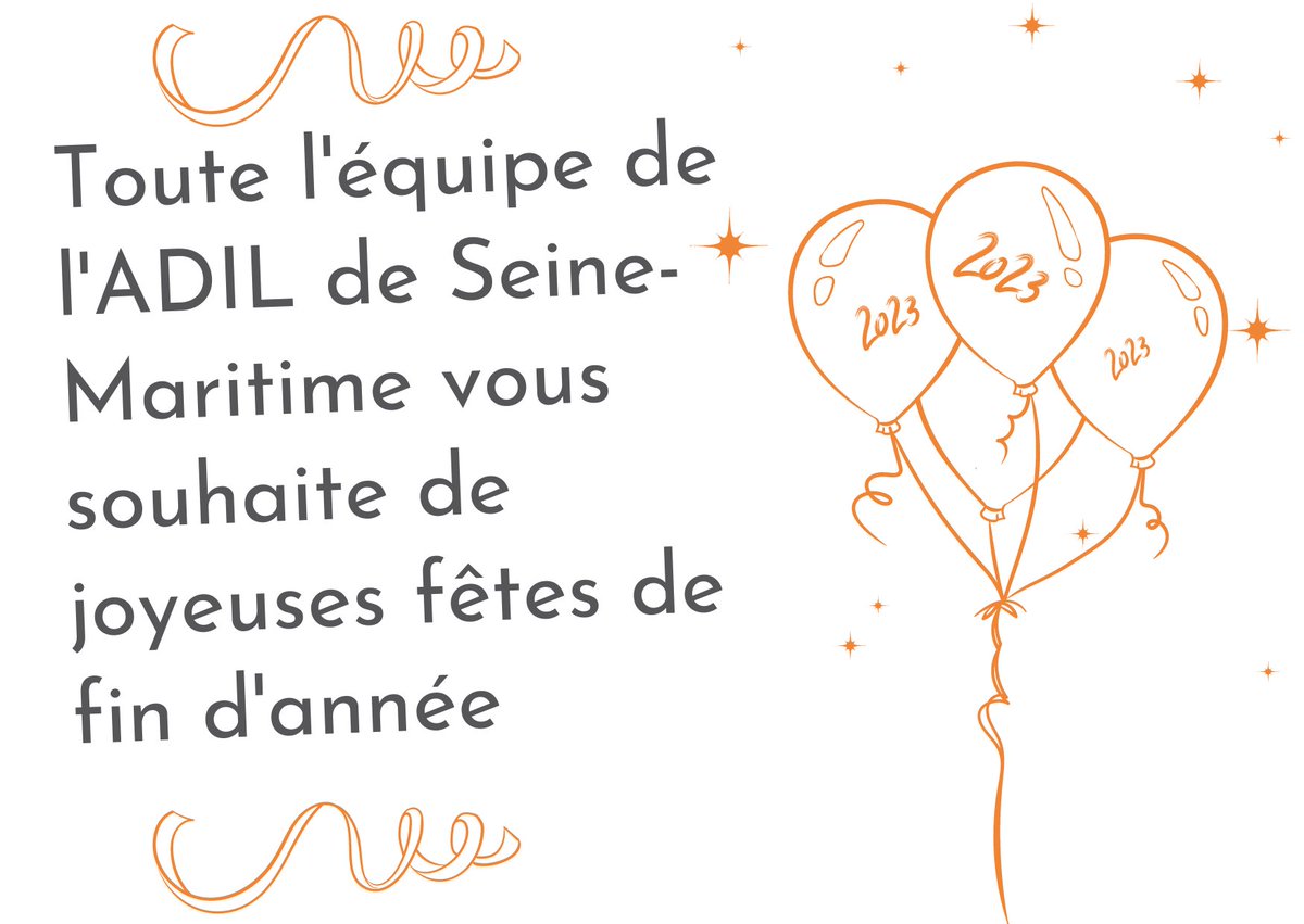 🎉Toute l'équipe de l'ADIL de la Seine-maritime vous souhaite de joyeuses fêtes de fin d'année 🎄☃️✨

Durant cette période, nous restons disponibles pour répondre à vos questions ✅

📞 N'hésitez pas à nous contacter au 02.35.72.58.50 !

#adil76 #logement #AnilAdil #Adil