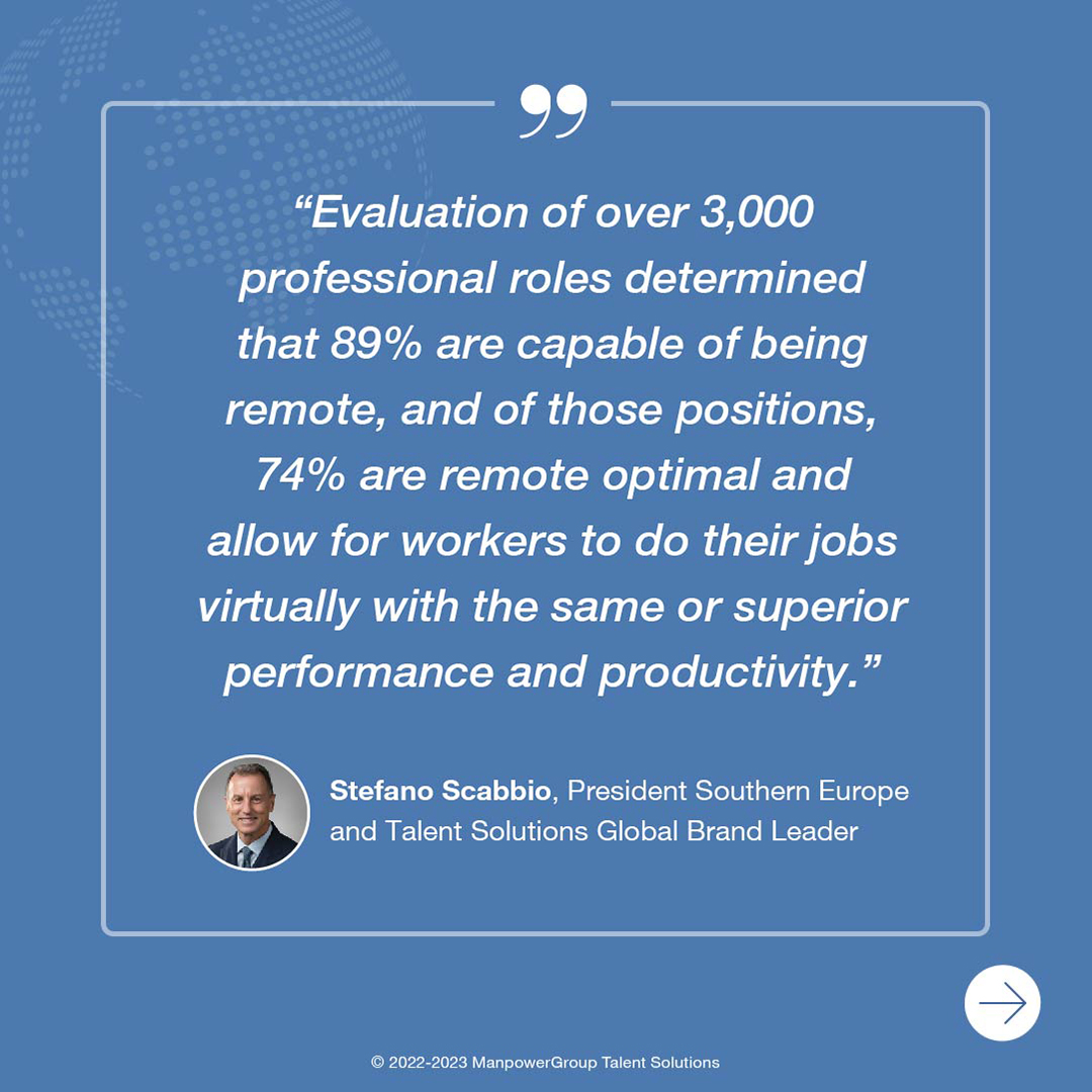 ManpowerGroupUK's tweet photo. After the rapid rise of #remote work during the pandemic, having a remote-ready #workforce is becoming a priority for organisations around the world.
Explore how #remotework is changing the world of work in the new @MPG_TSolutions #TotalWorkforceIndex™: https://t.co/bFwgqUNoef https://t.co/22u6Oxlny5