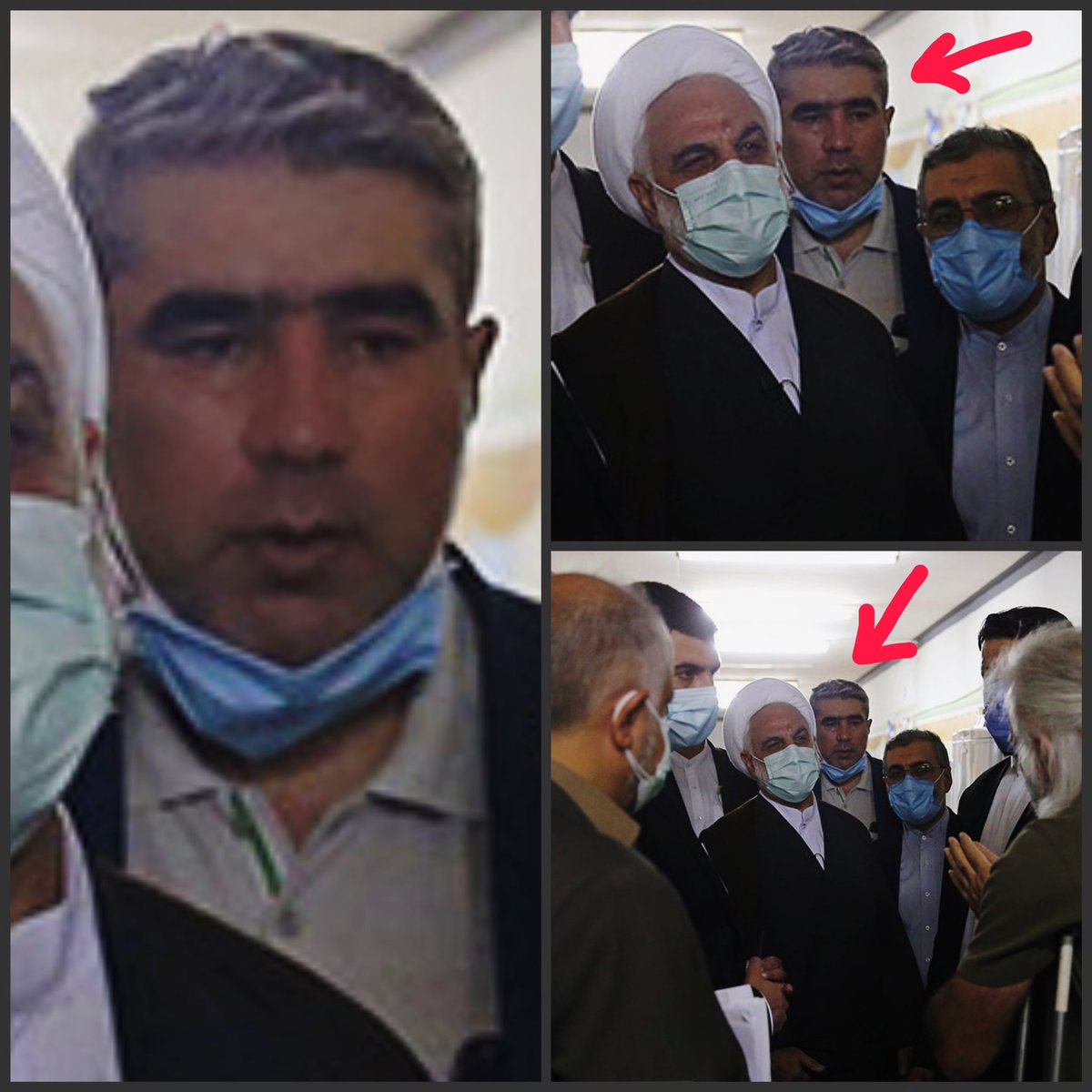 akvanian's tweet photo. تصویری از #حسن_قبادی معاون سلامت زندان رجایی‌شهر کرج که چند روز پیش از #اعدام #محسن_شکاری در بند امن این زندان با فشار شدید بر محسن او را وادار به دادن اعترافات تلویزیونی کرد.او زمان اعدام محسن کنارش لبخند می‌زد و از شکنجه‌گران زندانیان سیاسی در زندان‌های کردستان بود.
#مهسا_امینی https://t.co/5E6C11fce2
