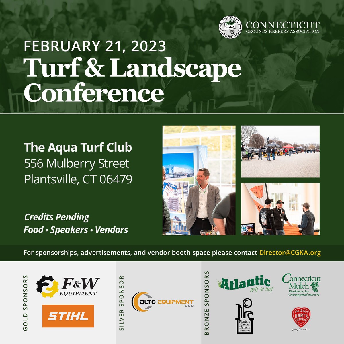 Please click here to register: events.constantcontact.com/register/event…

Thank you <a href="/FWEquipment/">F&W Equipment</a> <a href="/STIHLUSA/">STIHL USA</a> <a href="/AtlanticGandT/">Atlantic Golf & Turf</a> <a href="/HartsTurfPro/">Hart's Turf Pro</a> <a href="/DltcEquipment/">DLTC Equipment</a> <a href="/planterschoice/">Planters' Choice</a>