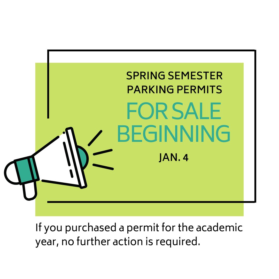 BingTAPS's tweet photo. Semester parking permits will be available for purchase online at the TAPS portal beginning Jan. 4. If you purchased a permit for the academic year, no further action is required. https://t.co/00QcQzv4xn https://t.co/vpvp1uEjCz