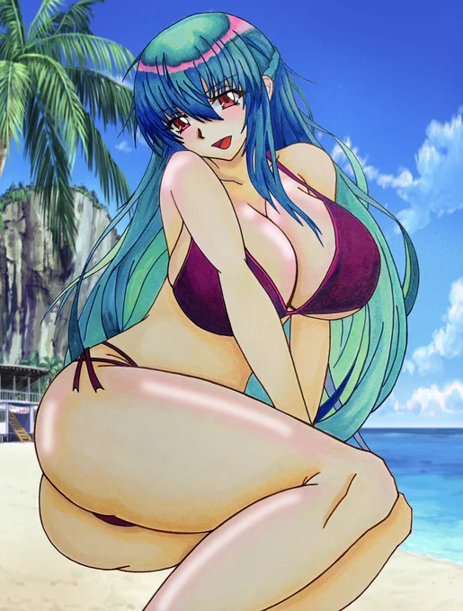 #くそ寒いので水着絵を貼るBOIN 