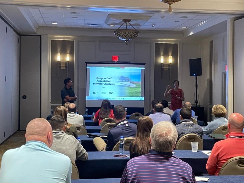 IAGA_Golf's tweet photo. The "Top Posts of 2022" 4th place finish is...

Second-day breakout sessions are going great.🙌
It was also awesome to see all of the former USGA PJ Boatwright interns who attended this year’s conference as well! 

#iaga22 https://t.co/jLKrVsU17Z