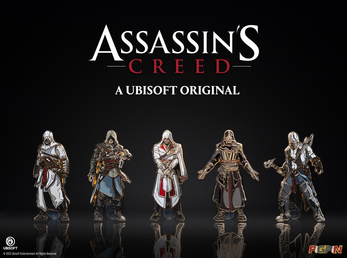 FiGPiNofficial's tweet photo. Assassin’s Creed© FiGPiN Deluxe Box Set is now available!
 Only on https://t.co/rxtWHfzkp1

https://t.co/pTipjJWrO3

@Ubisoft #AssassinsCreed #Brotherhood #BrotherhoodOfAssassins #Altair #FiGPiN #CollectAwesome https://t.co/Nu1dNKX22n