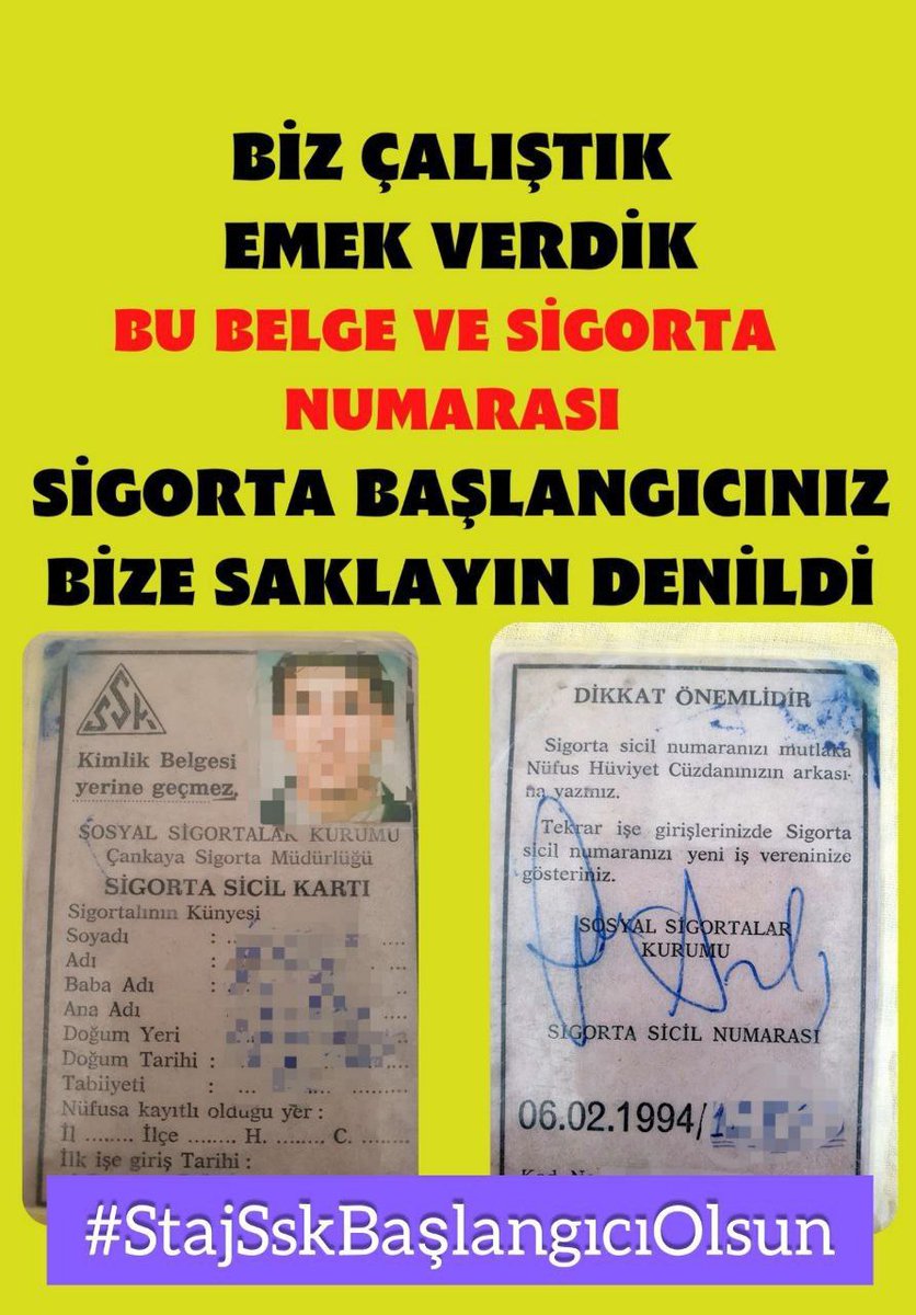 <a href="/akbasogluemin/">Av. M.Emin AKBAŞOĞLU 🇹🇷</a> <a href="/RTErdogan/">Recep Tayyip Erdoğan</a> #StajSskBaşlangıcıOlsun
