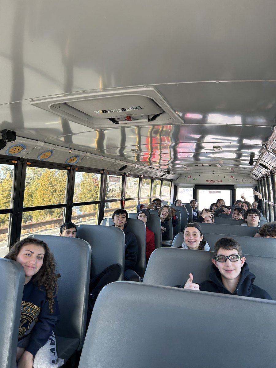 Winter Track and Field on their way home after the Bill Bruno Holiday Classic. The girls sprint medley placed 7th and Yasmeen Muhammad was 8th overall in HJ. Lots of PR’s and a great season opener across the board! <a href="/bengalpride67/">John Germano</a> @CoachKane_ELA