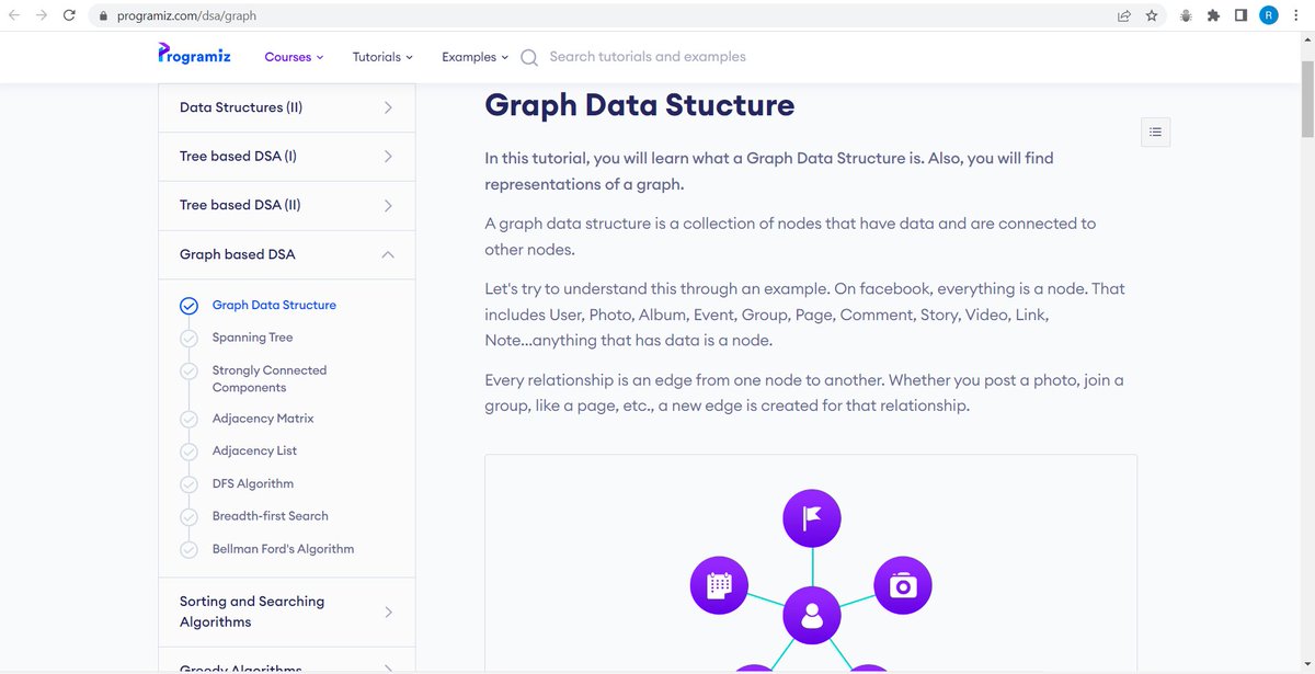 RutujaBhujbal28's tweet photo. Day 26 of #dsaindecember
Learned about Graphs(Prims, Kruskal, Dijkstra, BFS, DFS, Union Find Algorithm. Their concepts and implementation too.
@acmdypiemr 

#Day26 #dsaindecember #acmdypiemr https://t.co/mlKGrOYnlX