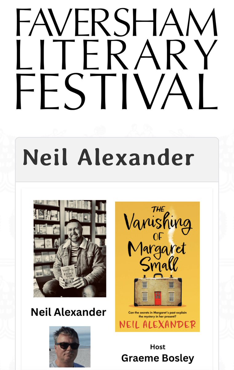 neilalexander_'s tweet photo. Very excited to be part of Faversham Literary Festival 2023. An incredible line up, which includes Maggie O’Farrell, Sebastian Barry and Simon Armitage. I’m at The Guildhall on Saturday 18th Feb. Tickets £7 https://t.co/RcRU9MXxkZ… 📚 https://t.co/rcmUHUFjJn