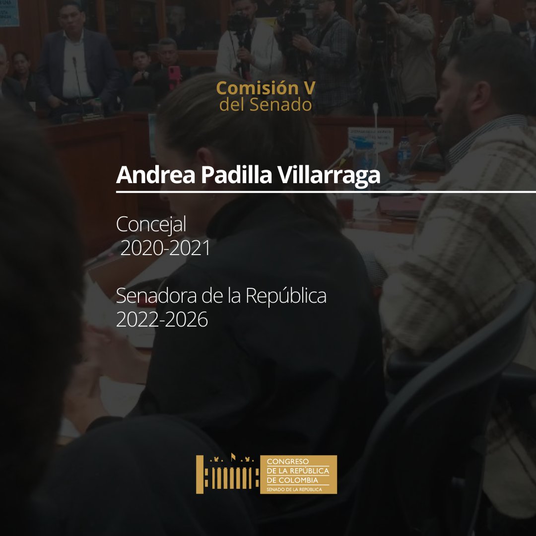 SenadoComisionV's tweet photo. ⏰¡Hora de los perfiles!
Hace unos días iniciamos con la presentación de las y los Senadores que integran nuestra Comisión V 🌳🌱, hoy subiremos 2 perfiles y arrancamos con la honorable Senadora @andreanimalidad del @PartidoVerdeCoL https://t.co/j4jDyoaqxK