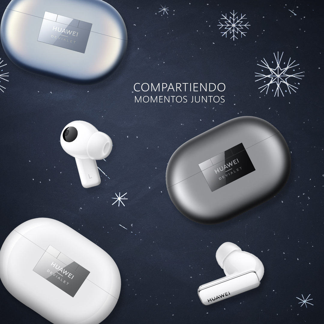 Hay regalos pequeños que son muy grandes... Los #HUAWEIFreeBudsPro2 🎶🎧 tienen certificado HWA y Hi-Res Wireless, desarrollados en colaboración con Devialet. Te caben en una mano pero la sorpresa es mayúscula ✨ fal.cn/3uJMh