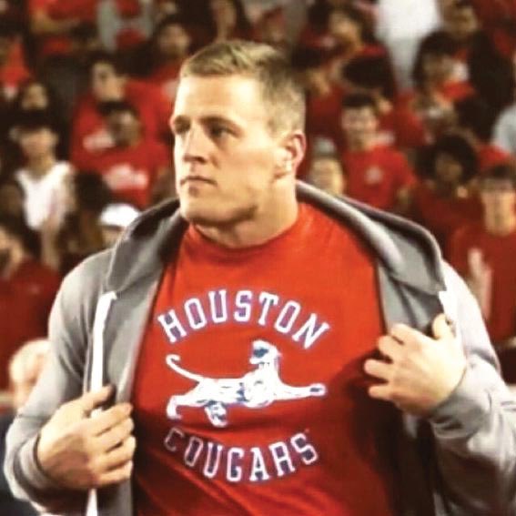 CoogNation247's tweet photo. COOG NATION On the day JJ Watt announces plan to retire, a look back at his visit #tbw University of Houston Houston Cougar Football @UHCougarFB #3rdWard #htowntakeover #GoCooogs 🏈🏉🐾🐾🐾 https://t.co/ueYz9SWgtR
