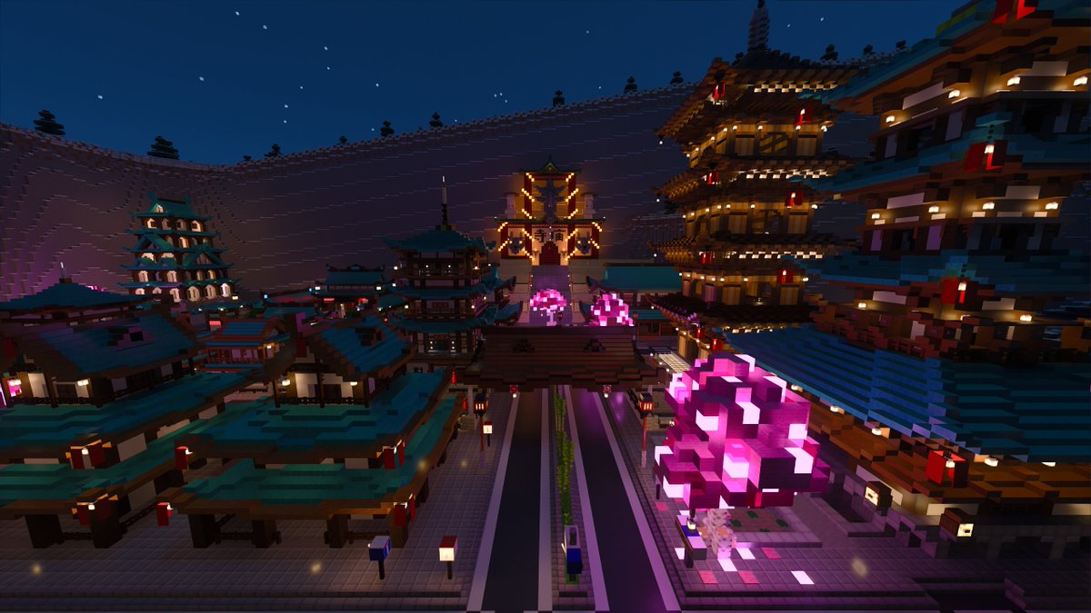 TeamAlphadia's tweet photo. Bonsoir à tous !
Nous sommes enfin de retour pour vous montrer la fin des builds consacrés à la région de Snowy !
Aujourd'hui, c'est au tour de la présentation de Shintao, ville asiatique très reposante et illuminée...

#Minecraft
#MinecraftBuilds
#MinecraftServer
#Alphadia https://t.co/lfFlJ94Mdf