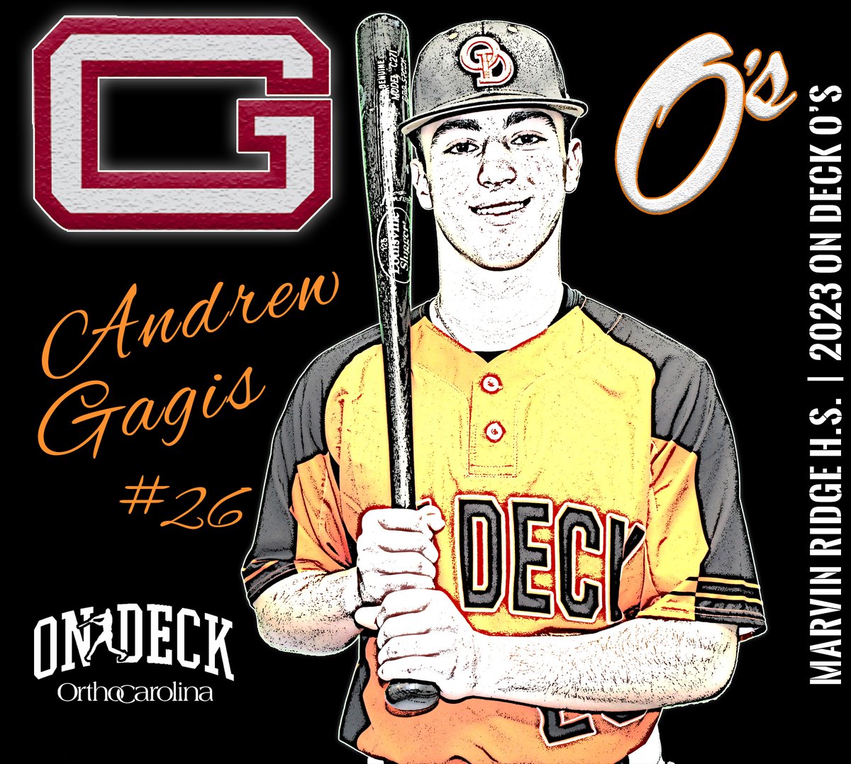 On Deck Academy is proud to announce <a href="/agagis2/">Andrew Gagis</a> (2023 O’s | <a href="/MRHSBasebal1/">Marvin Ridge Baseball</a>) commitment to <a href="/QuakersBaseB/">Guilford College Baseball</a>! Andrew is an extremely hard-working player and an anchor behind the plate.  #ondeckfamily