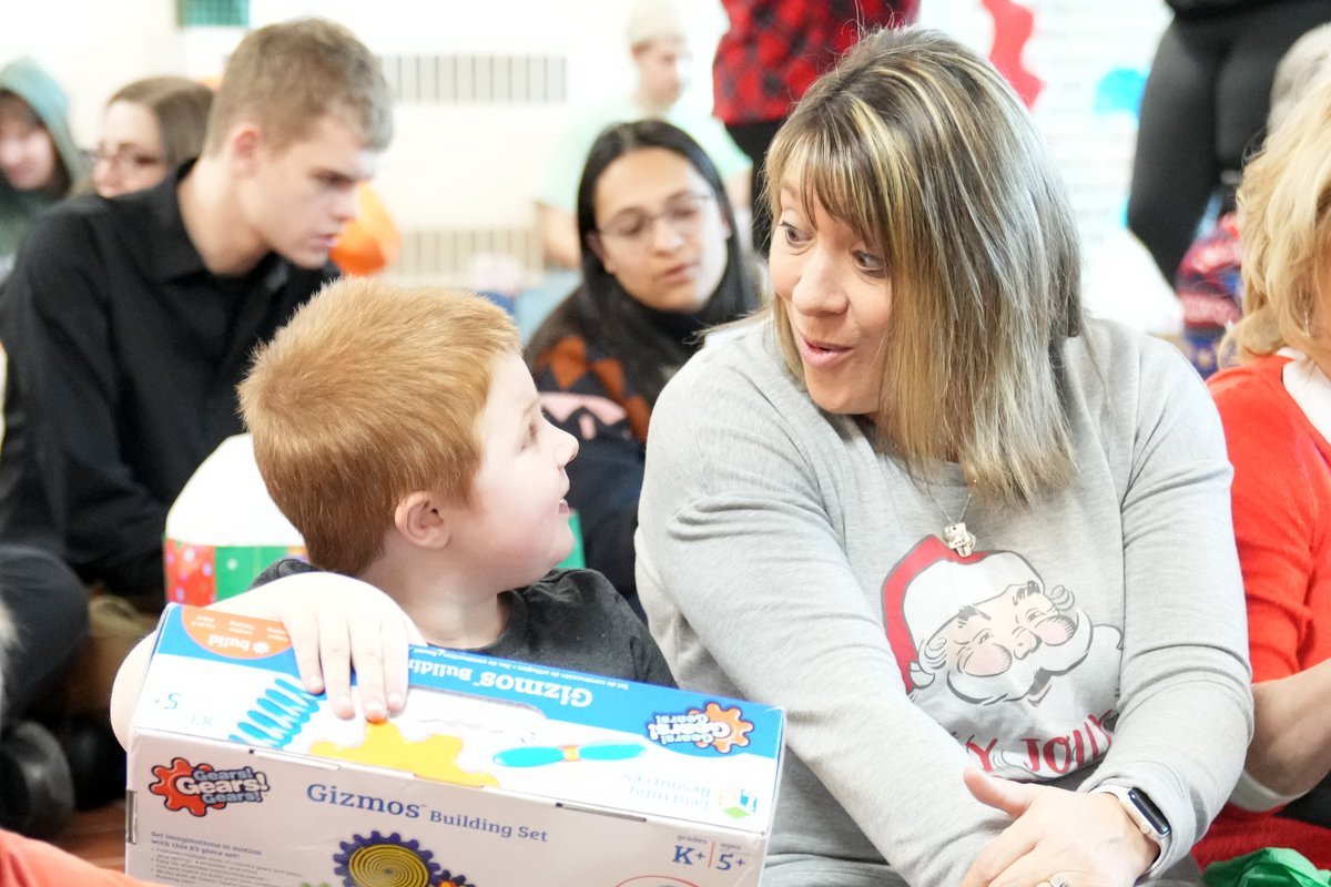 CVESBOCES's tweet photo. Santa visited Mineville last week to deliver some presents early to our students at the Rise Center for Success! He let us take some photos, and we wanted to share them! #CVES #EmbraceOurWhy https://t.co/lAEdXK0CNE