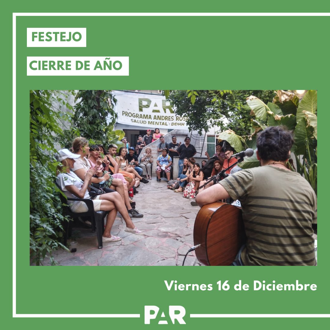 progandres's tweet photo. 📆 El viernes 16/12 nos encontramos quienes transitamos distintos talleres, dispositivos, equipos de trabajo y todxs aquellxs que de un modo u otro habitamos PAR. 

💚 Gracias a todxs lxs que se acercaron! https://t.co/T2IEkpoBQv