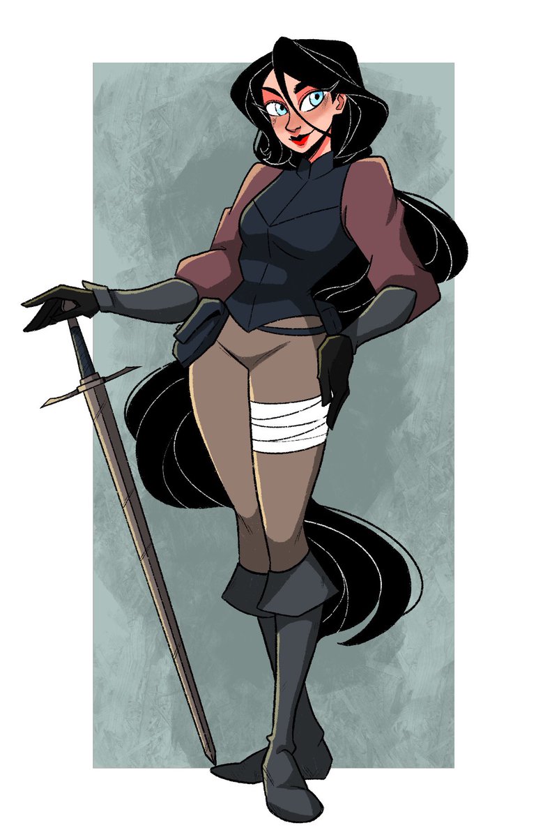 adaminaart's tweet photo. Introducing Rowena! She is October’s partner in crime, once Rowena accepts the existence of magic of course (which took a while). Her dream is to become a knight. #originalcharacter #deadonarrival #witch #characterdesign #doa #webcomic #oc https://t.co/JVjxgFxnXt