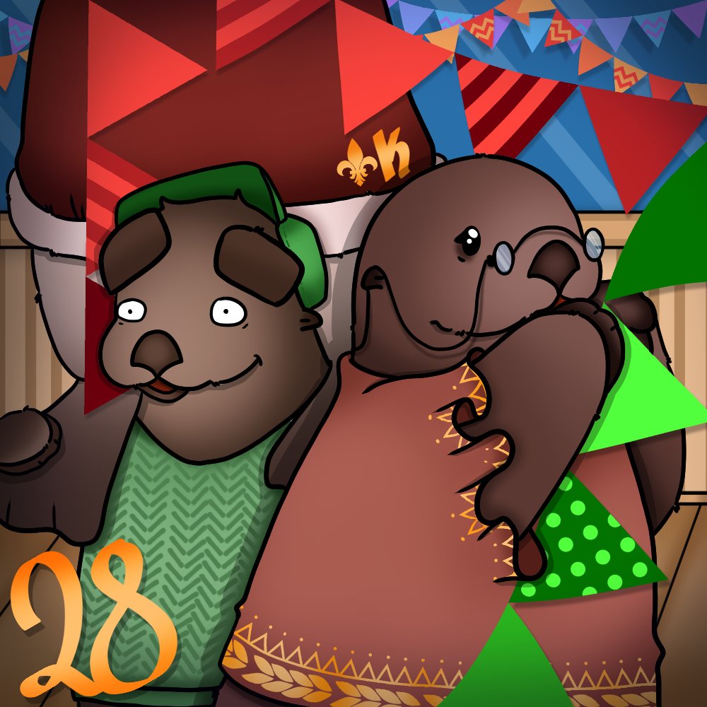 tiny_tubie's tweet photo. day 28!
Mak, Kunik and...KATMAI??
I guess the adults are getting ready for New Years!
.
.
#december28 #day28 #seaotters #tinytuber #tinyarts #dailyart #newyears https://t.co/IqznrqIIyS