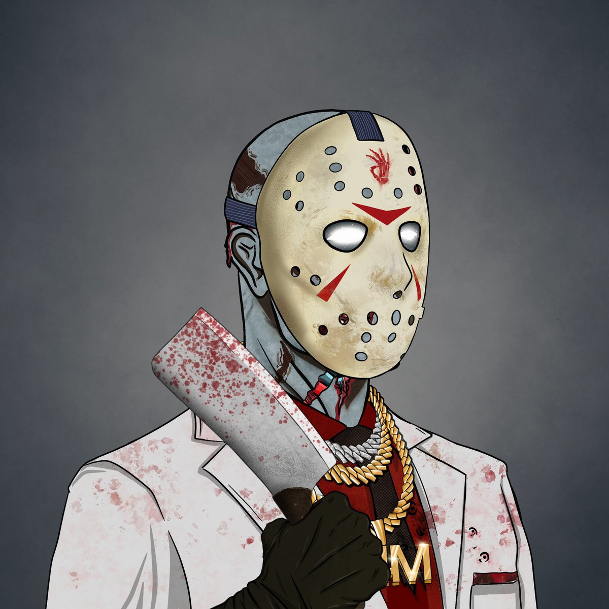 Omerta_SOL's tweet photo. Next vaulted trait entering the empire city, “Jason Fourhees”.

#OMERTAISTHENEWMETA https://t.co/bQLvCEN6TA