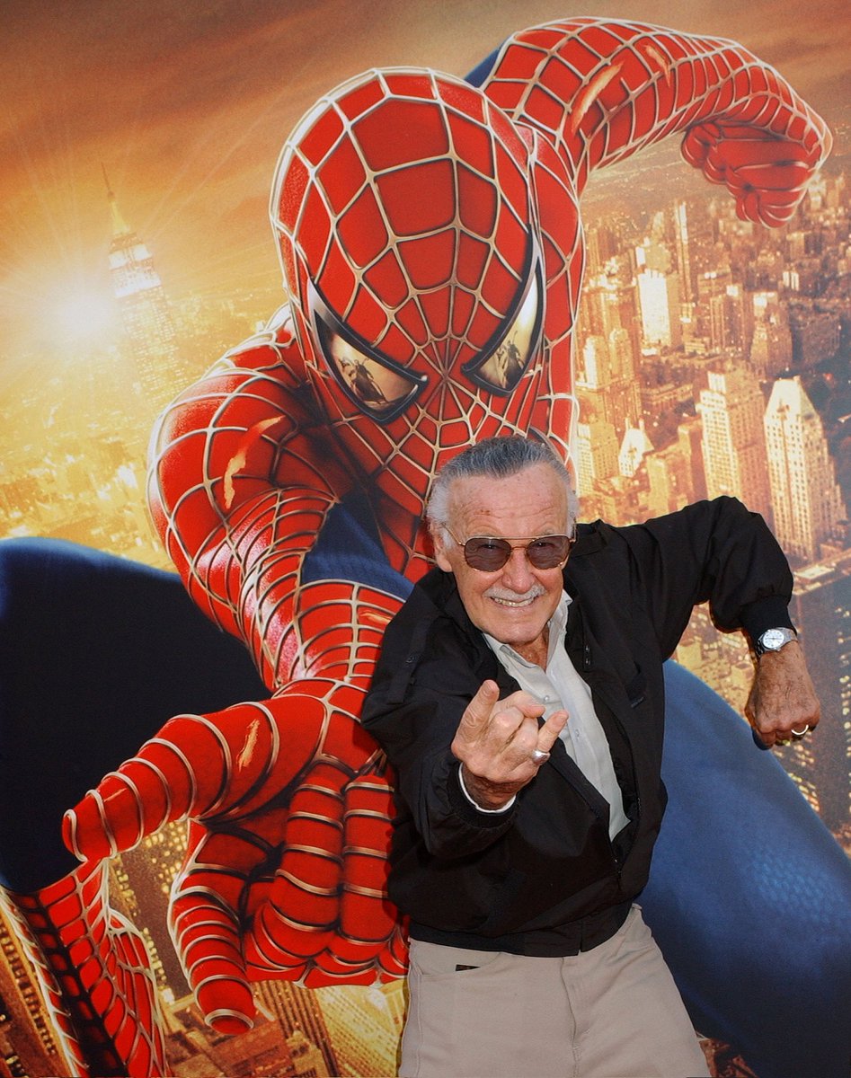 RT @SpiderManShots: Stan Lee at the Spider-Man 2 premiere https://t.co/KVGpS8Nn56