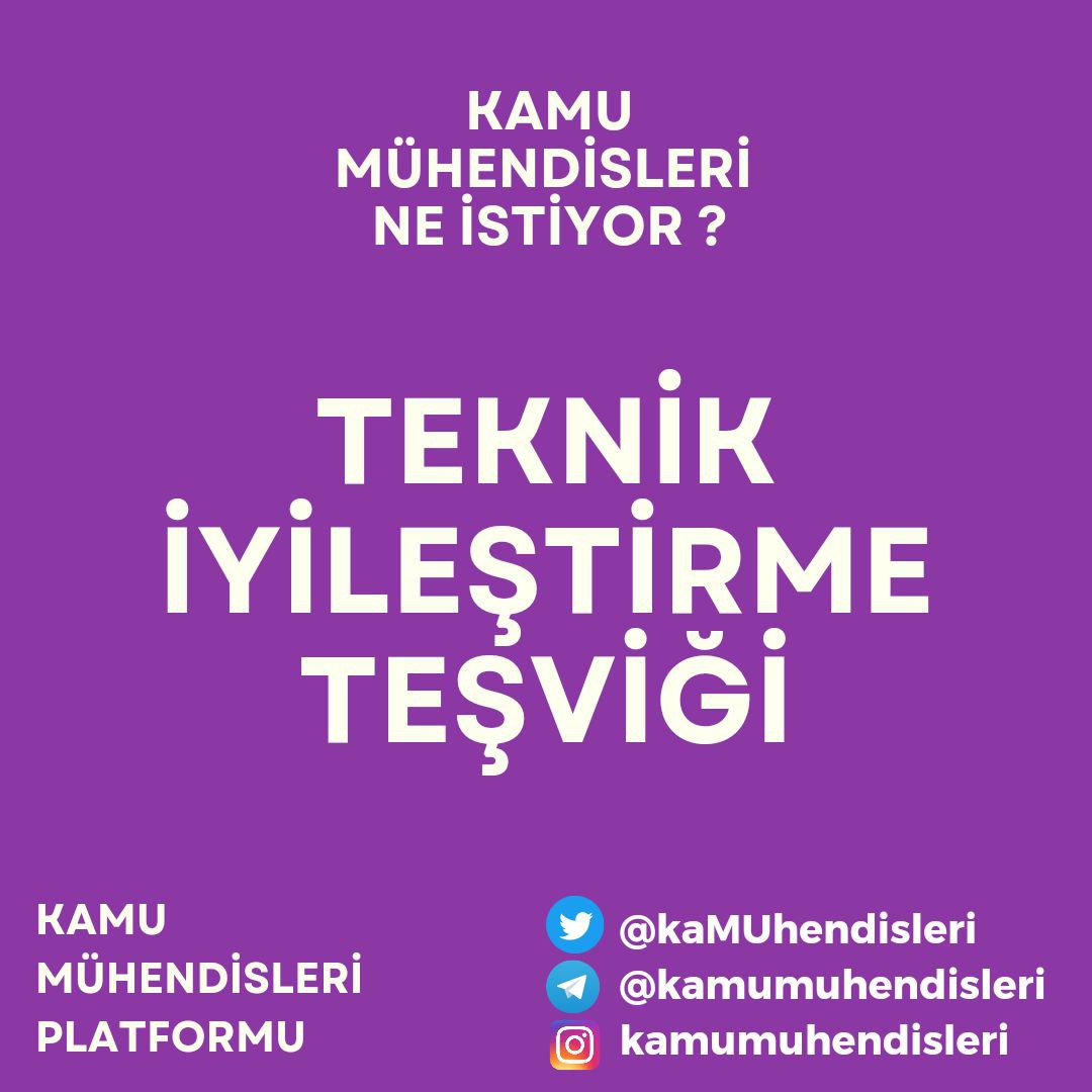 “Teknik İyileştirme” adı altında diğer mesleklere verilen teşvik ödemesi gibi bir iyileştirmenin kamuda çalışan tüm mühendisler için de yapılmasını istiyoruz.

<a href="/RTErdogan/">Recep Tayyip Erdoğan</a> <a href="/fuatoktay/">Fuat Oktay</a> <a href="/vedatbilgn/">Vedat Bilgin</a> <a href="/akaraismailoglu/">Adil Karaismailoğlu</a>  <a href="/fatih_donmez/">Fatih Dönmez</a> <a href="/murat_kurum/">Murat KURUM</a> <a href="/NureddinNebati/">Dr.Nureddin NEBATİ🇹🇷</a> 

#KamumühendisineZam
