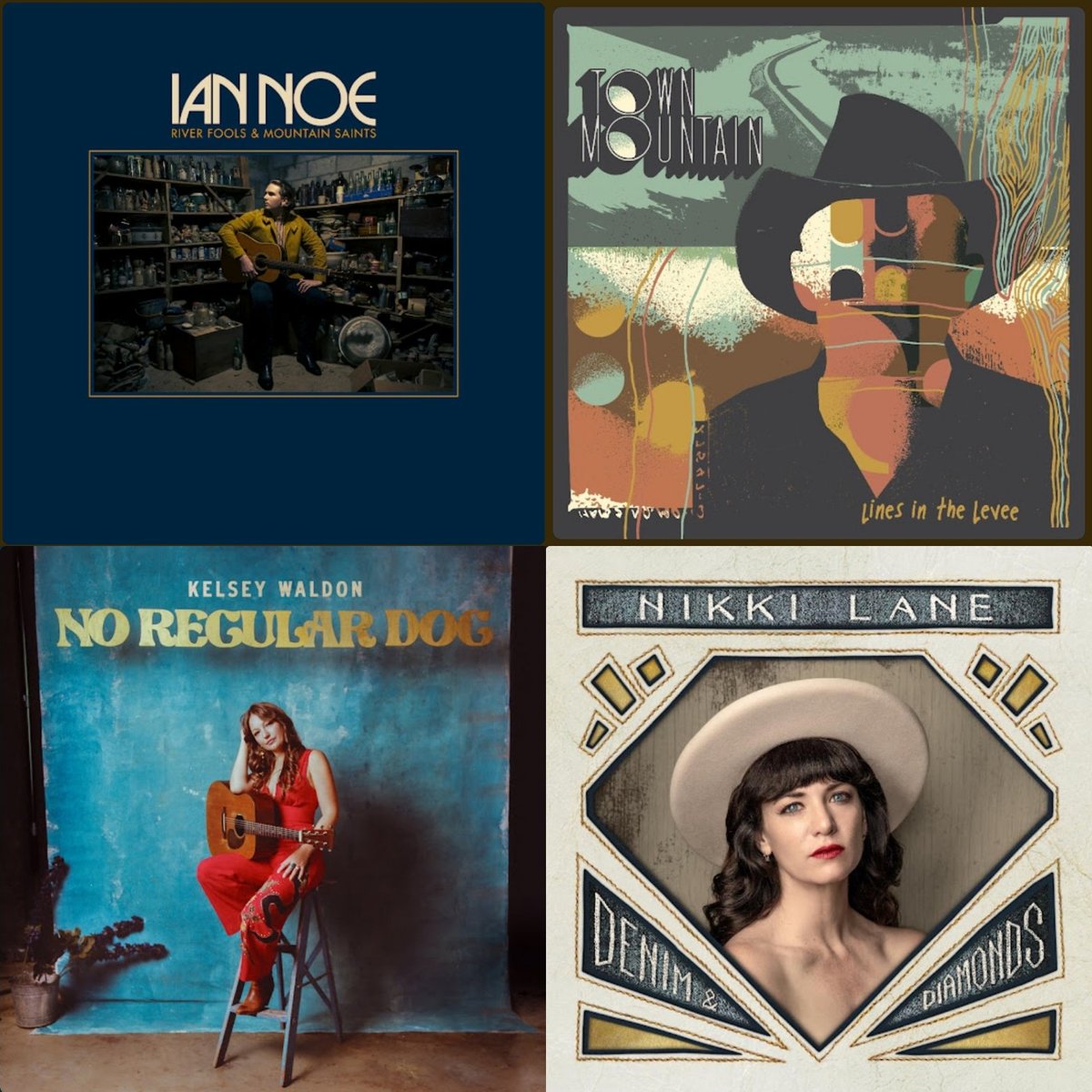 OlHossVike's tweet photo. Rollin' into the Top 10 of my #Top22of2022 albums of the year countdown and some amazing music & artists:
7) #IanNoe "River Fools & Mountain Saints"
8) #TownMountain "Lines in the Levee"
9) #KelseyWaldon "No Regular Dog"
10) #NikkiLane "Denim & Diamonds"
#GrownAssManCountryMusic https://t.co/hlr0RZgOGl
