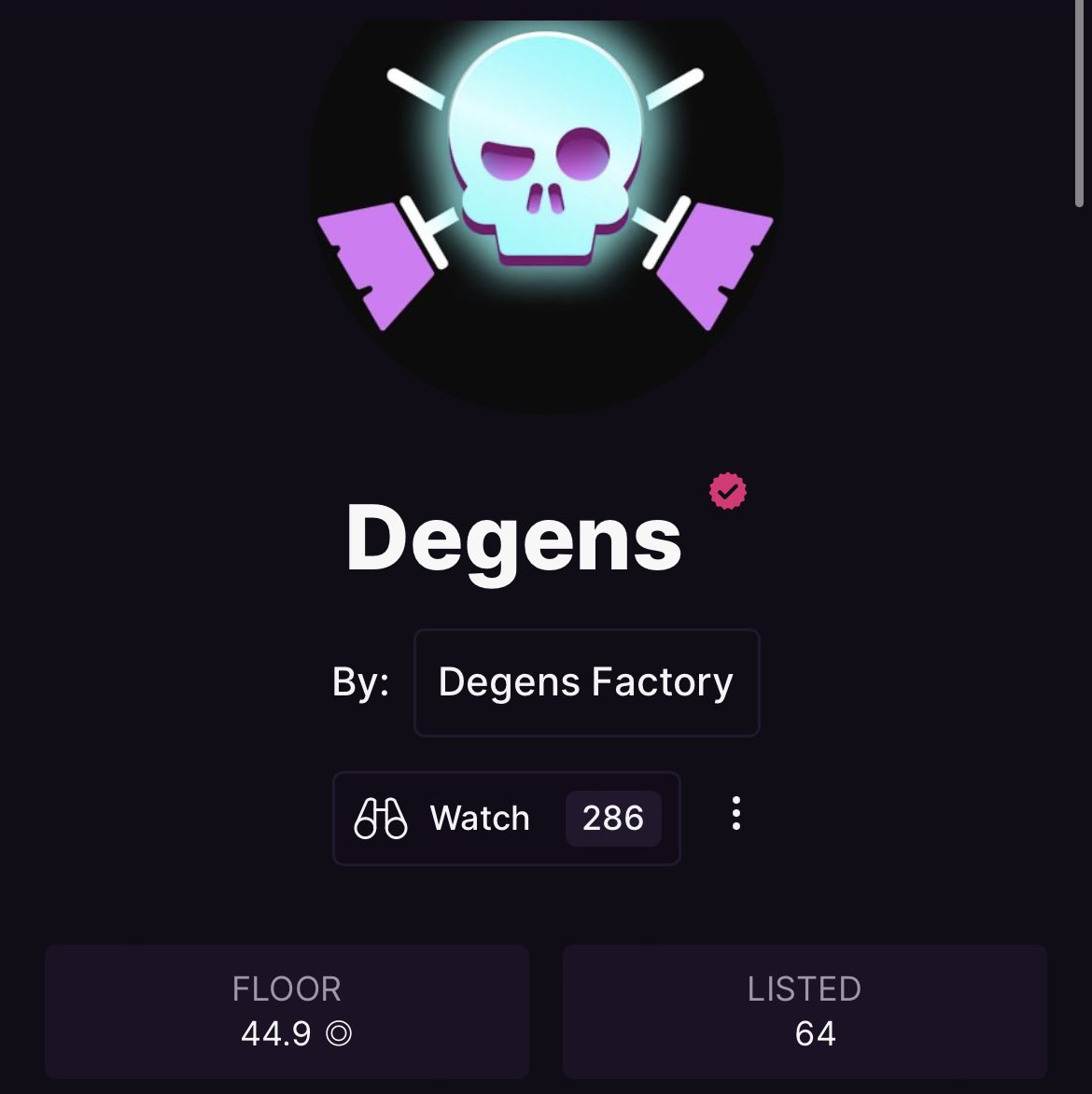 CryptoZaabi's tweet photo. Get into @DegensFactory before it's too late. https://t.co/XDCuCUCccY