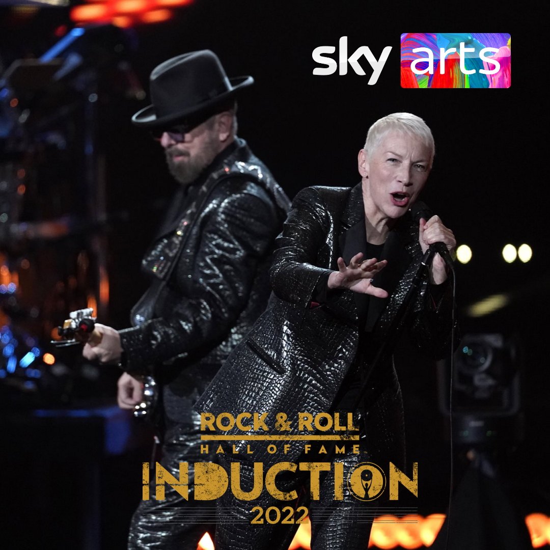 UK TV Alert. Fans can see The Rock & Roll Hall of Fame induction ceremony on Sky Arts on Thursday 29th December. 9:30pm-2:00am GMT Eurythmics performed 3 songs and now you can join the celebrations of their induction. #skyarts #rrhof2022 #eurythmics