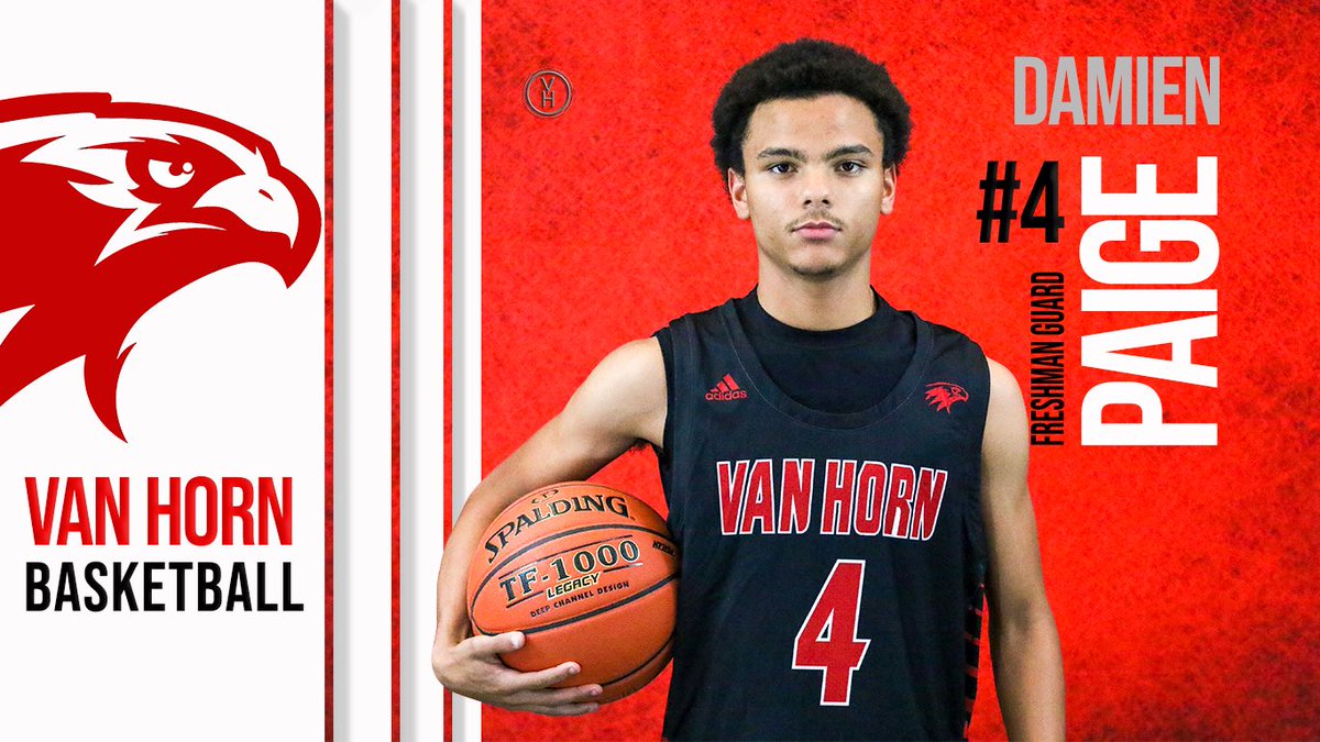 vanhornfalcons's tweet photo. The Falcs knock off Ray-Pec 47-36. 

Super Frosh Damien Paige announces himself with 15 points to lead the team. 

🔴⚙️🏀⚙️🔴
@vanhornhoops @Vanhorn_falcons @ZinkeEJC https://t.co/UQYFbAymMD